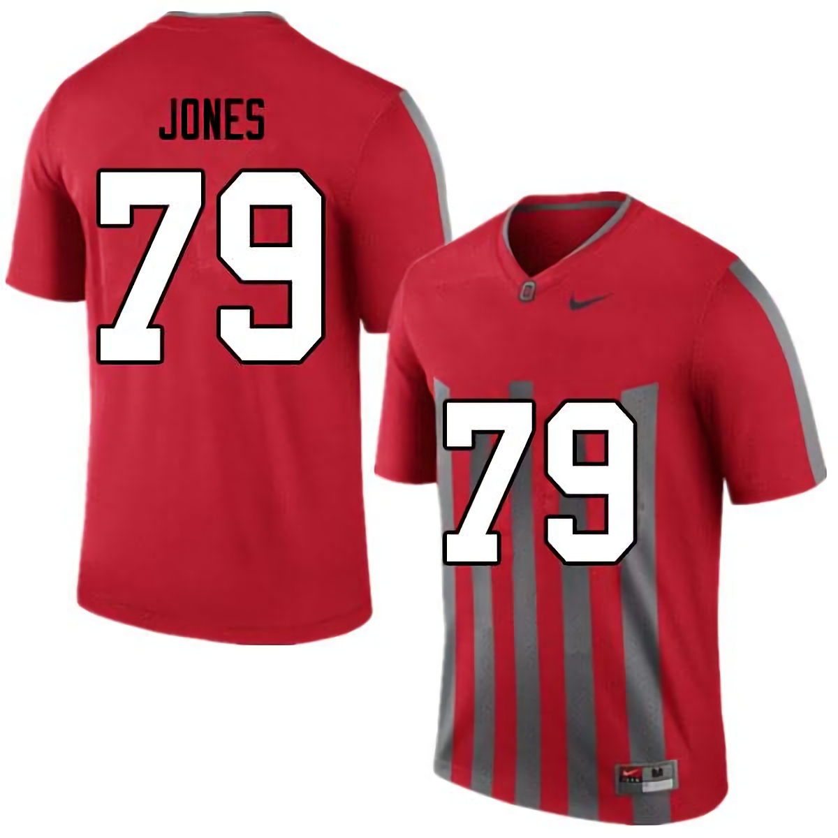Dawand Jones Ohio State Buckeyes Men's NCAA #79 Nike Retro College Stitched Football Jersey AEB6756YQ